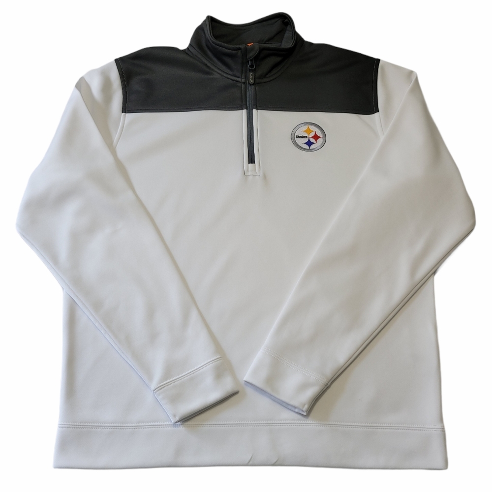 C BUK By Cutter & Buck Pullover Steelers Sz M